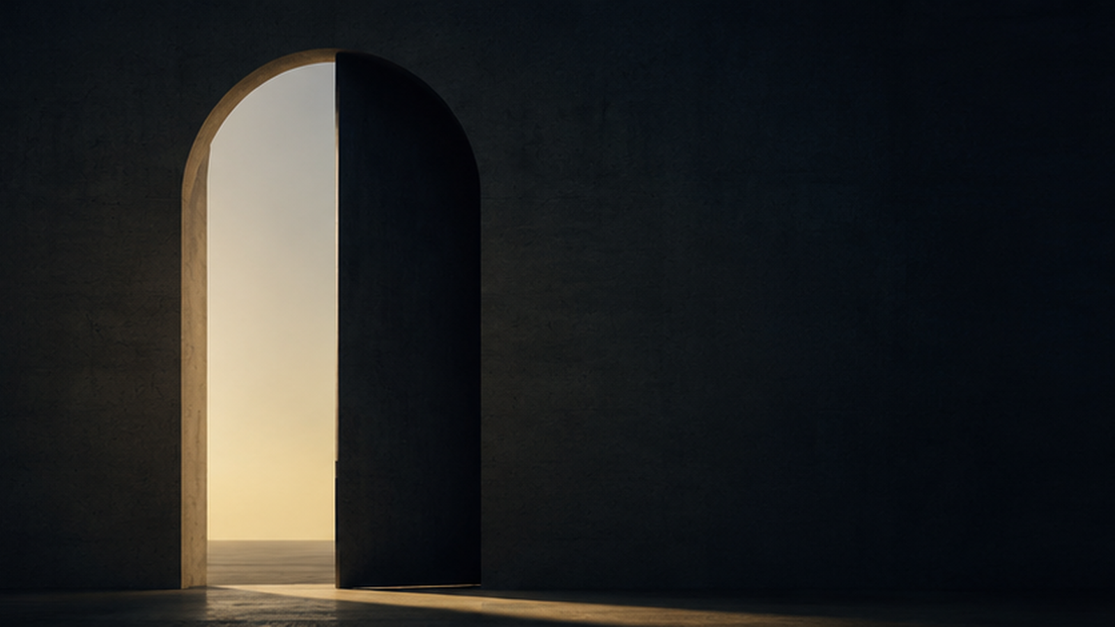 Admissibility — an archway with light passing through, the threshold before passage.